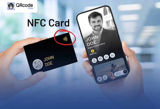 NFC được ứng dụng là Visit Card, giúp chiếc Visit Card trở nên hiện đại và thú vị hơn